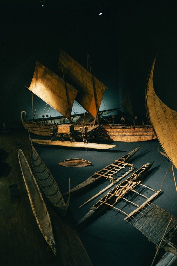 Die berühmten Südsee-Boote aus dem Ethnologischen Museum ziehen auch mit ins Humboldt Forum. Foto: Staatliche Museen zu Berlin / Daniel Hofer