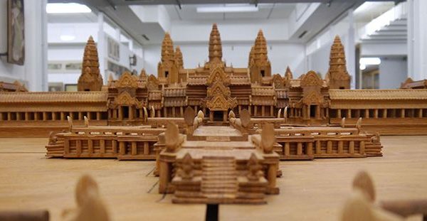 Das Holzmodell von Angkor Wat. Foto: Staatliche Museen zu Berlin