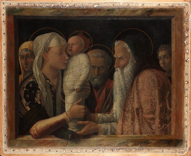 Mantegna, Andrea, Darbringung im Tempel, um 1453, Leinwand © Staatliche Museen zu Berlin, Gemäldegalerie