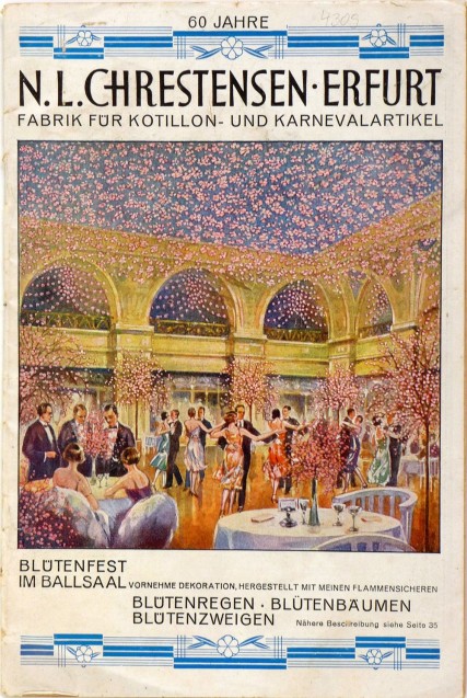 Musterkatalog für Festartikel der Firma Chrestensen, Erfurt, 1927.