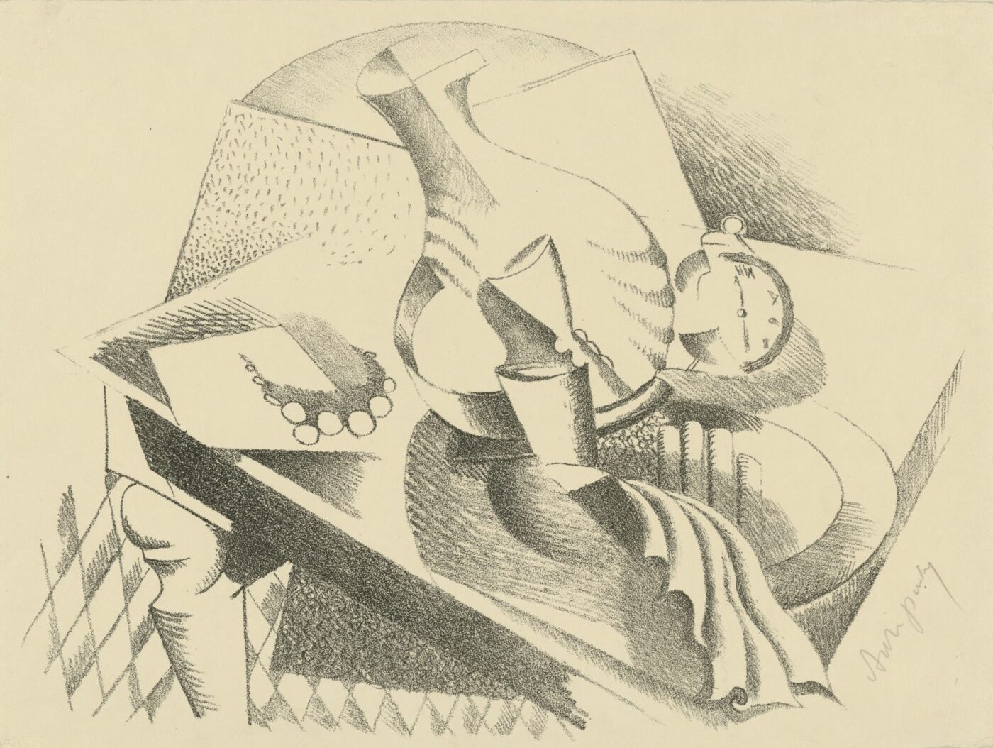 Alexander Archipenko (1887 - 1964), Drei Akte, um 1921, Lithographie, Inv. AM 106-1961, Vom Ministerium für Kultur der DDR überwiesen (1961)