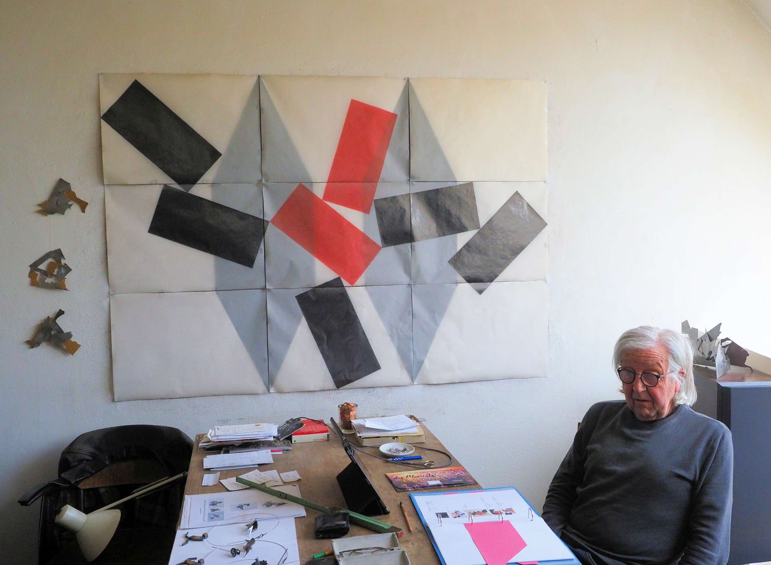 Der Künstler Jan Wehrens in seinem Münchner Atelier © Joachim Ewald