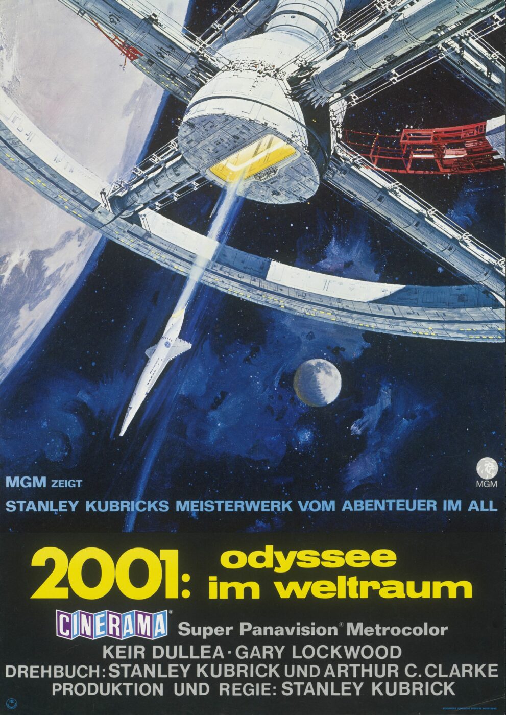 Robert McCall, 2001 Odyssee im Weltraum, 1969, © Staatliche Museen zu Berlin, Kunstbibliothek / Dietmar Katz