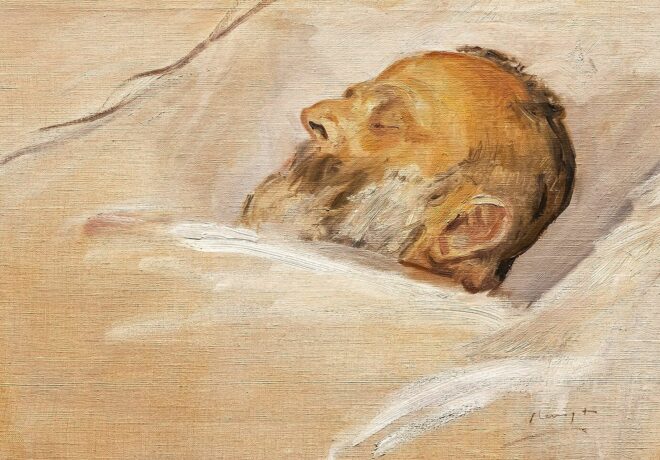 Max Slevogt: „Louis Cassirer auf dem Totenbett“ (1904); Foto: David von Becker