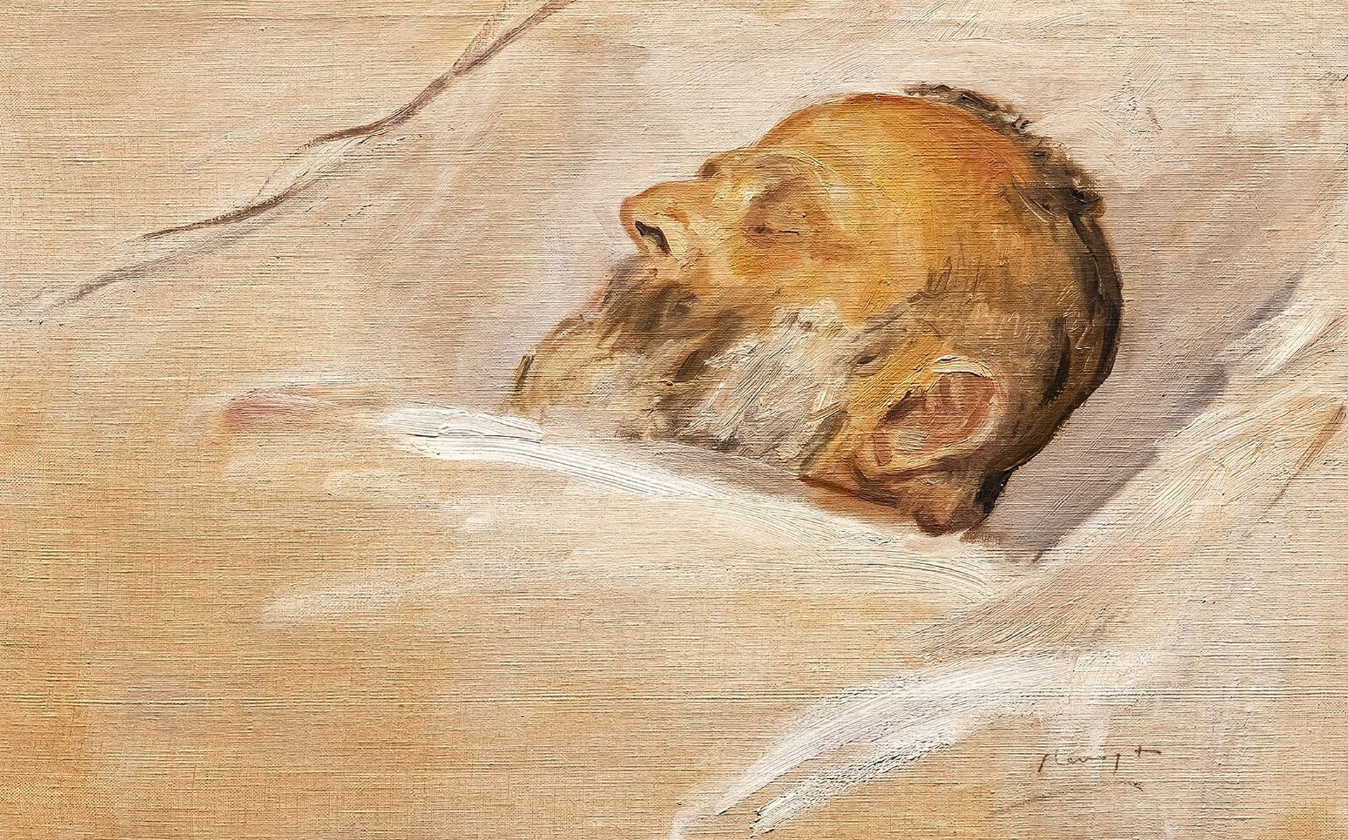 Max Slevogt: „Louis Cassirer auf dem Totenbett“ (1904); Foto: David von Becker