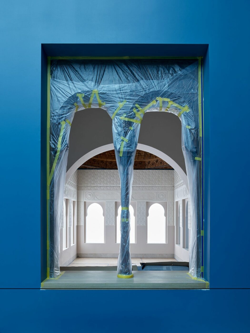 Blick in die Präsentation der Alhambra-Kuppel, Museum für Islamische Kunst © Alexander Schippel